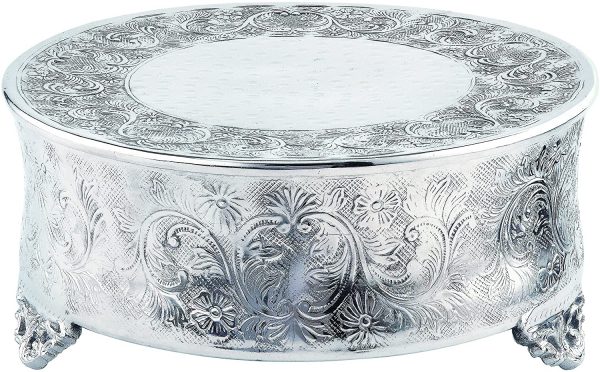 Silver round Cake Stands