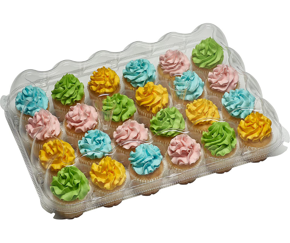 6 Mini Cupcake Container - 200/Case