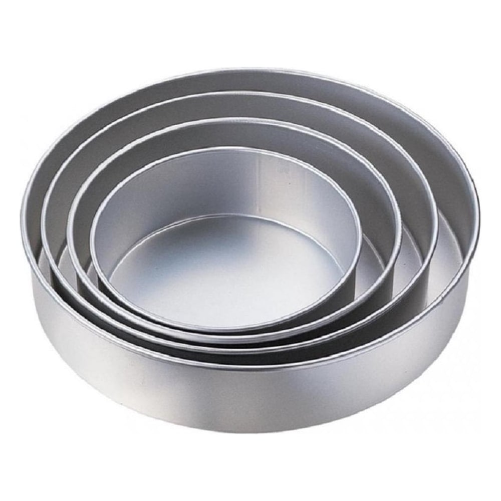 Buy Aluminium Cake Tin Mold - Heavy Duty - Round - 8 inches online in India  at best price