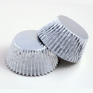 Silver Cupcake Cases