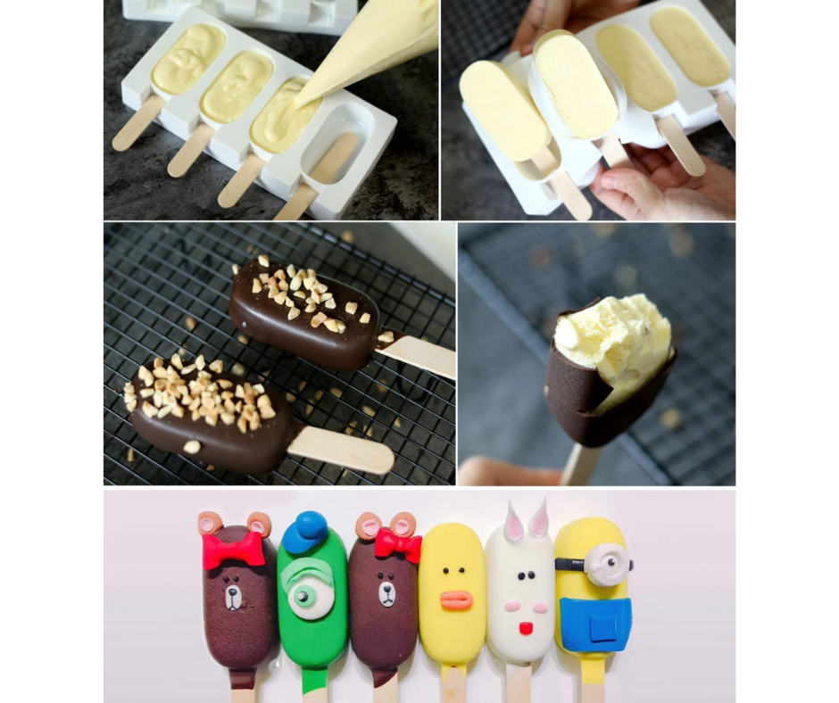 Cake Sickle/Ice Cream Mold(Large) with 50pcs stick-1pc - Moslawala