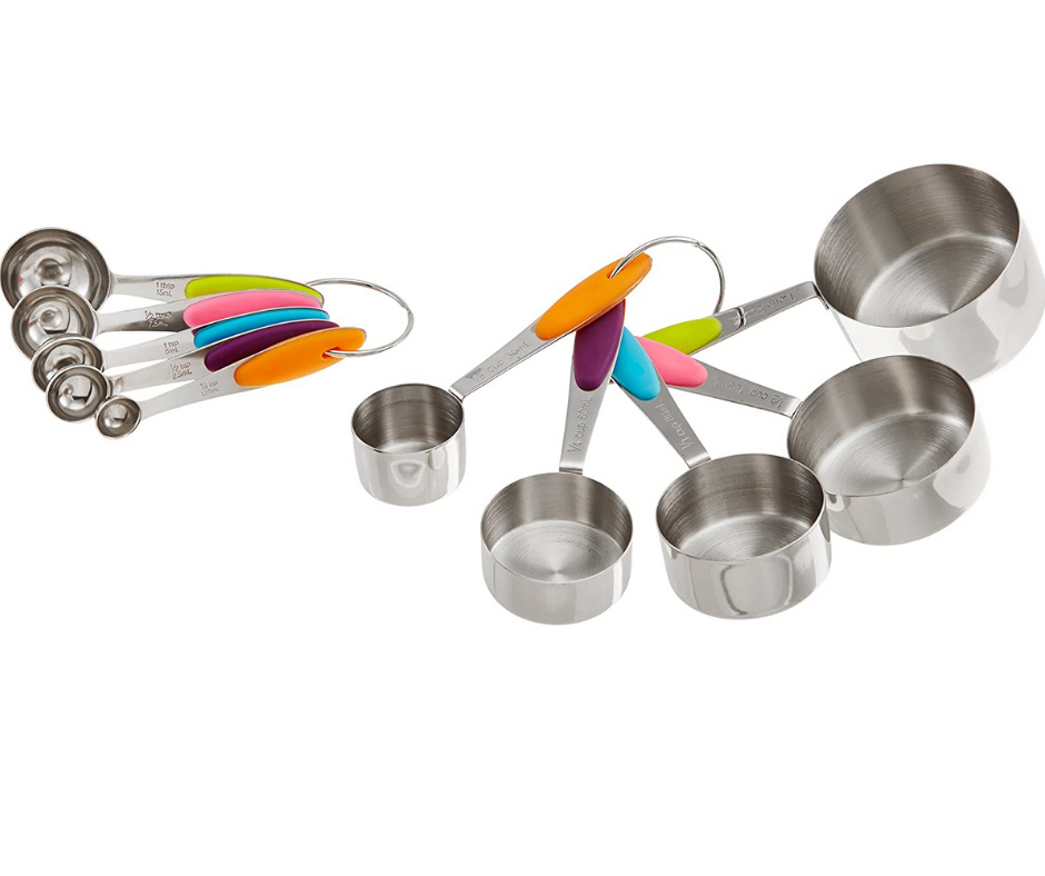 BH) 4Pcs Stainless Steel Measuring Cup Spoon Seasoning Scoop Kitchen  Cooking Tools